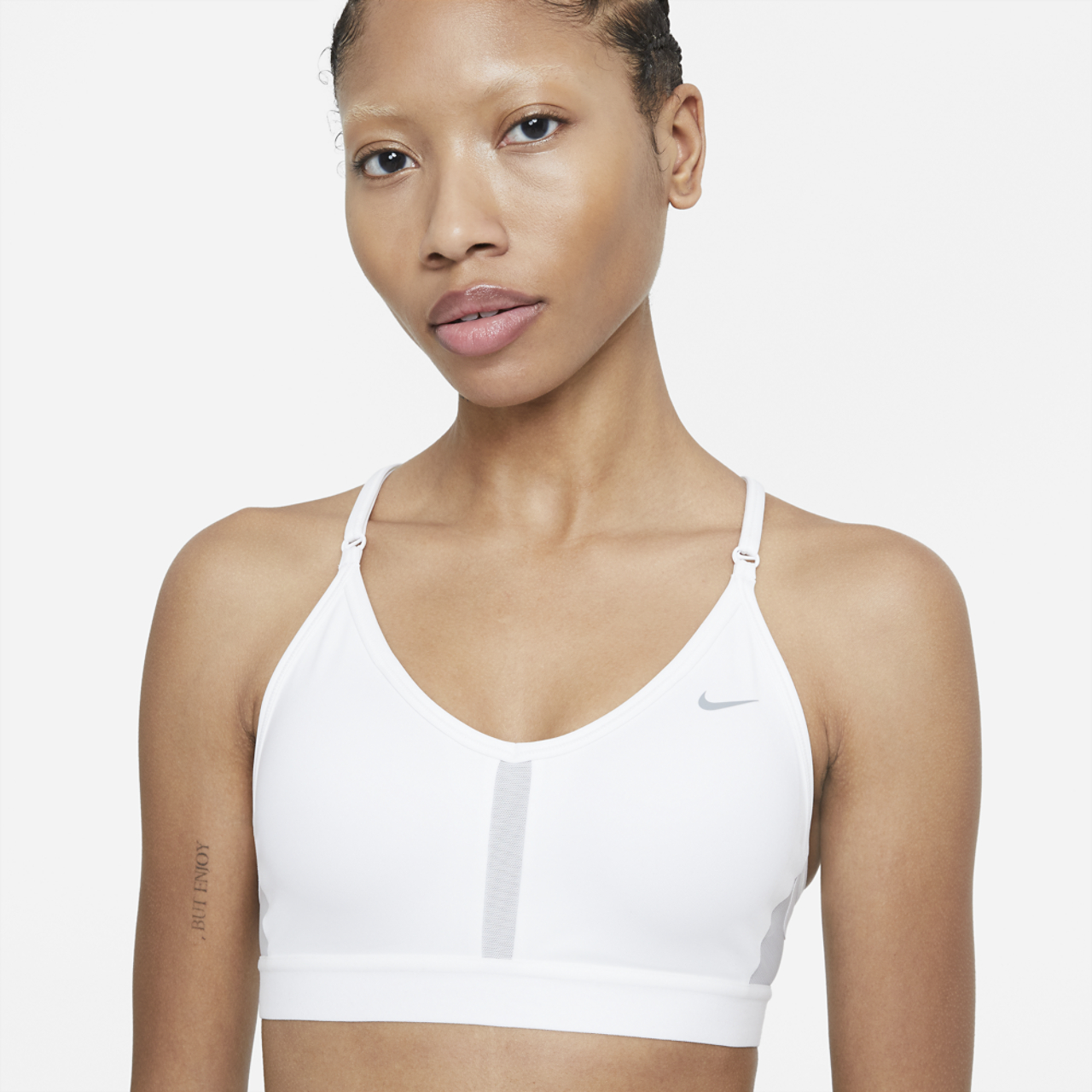 Nike Indy Bra V-Neck Image 3 of 4. Tap to open photo gallery.
