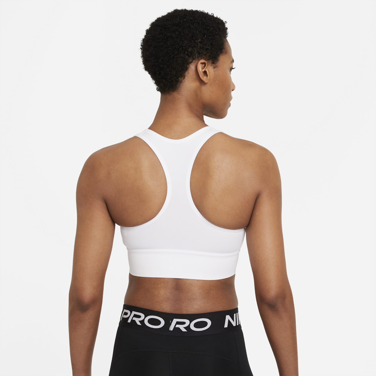 Nike Swoosh Long Line Bra Image 2 of 3. Tap to open photo gallery.