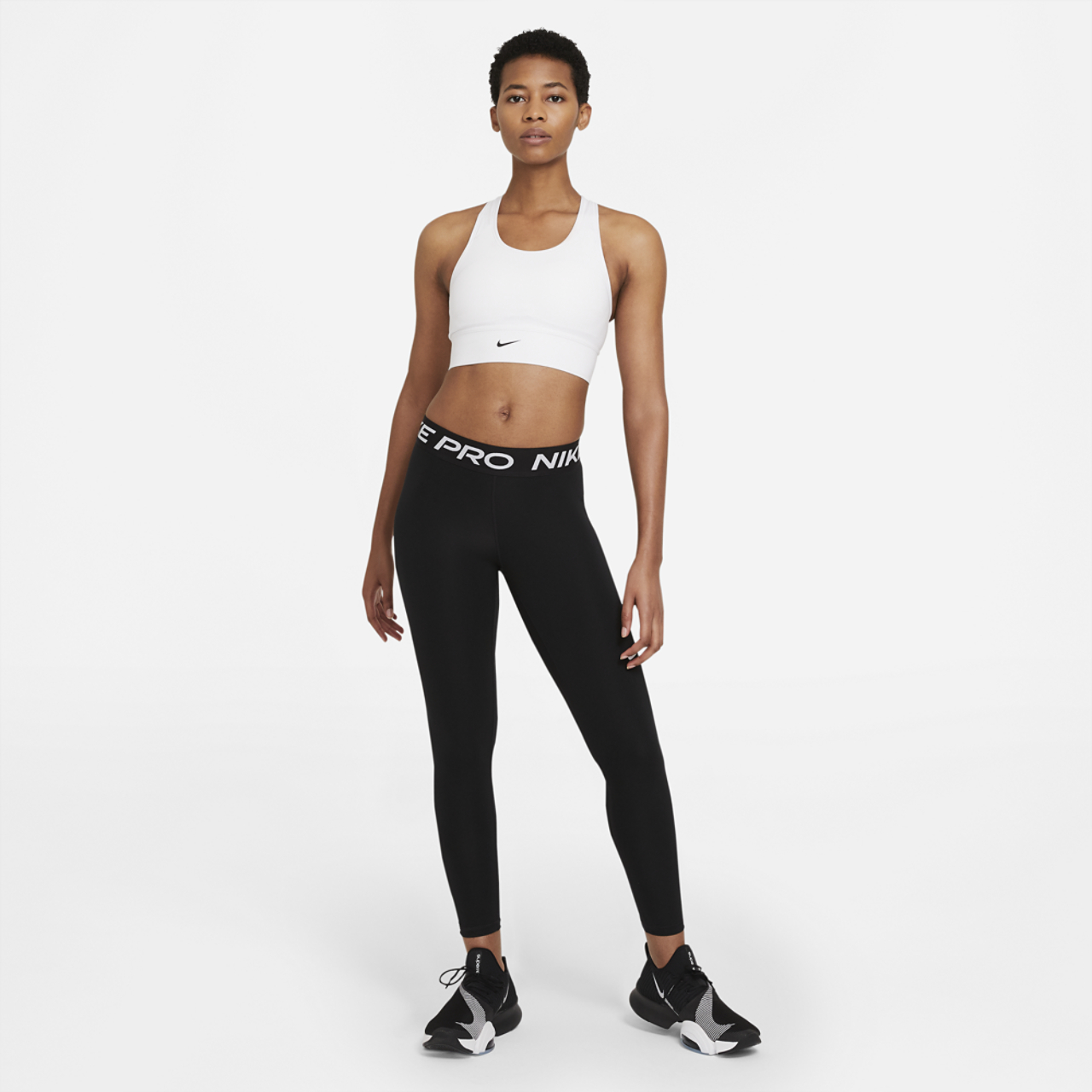 Nike Swoosh Long Line Bra Image 3 of 3. Tap to open photo gallery.