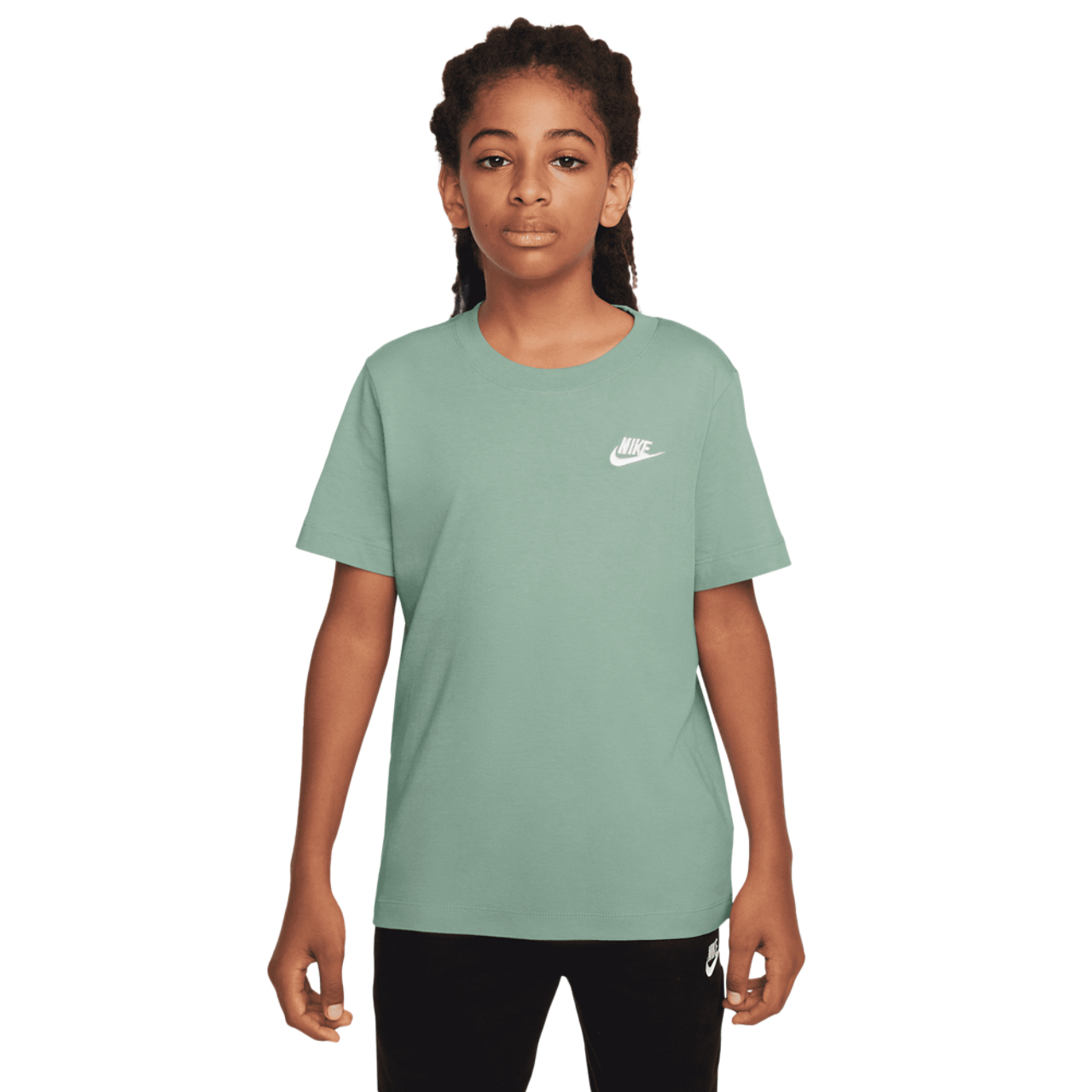 Nike NSW EMB Futura T-Shirt Image 1 of 3. Tap to open photo gallery.