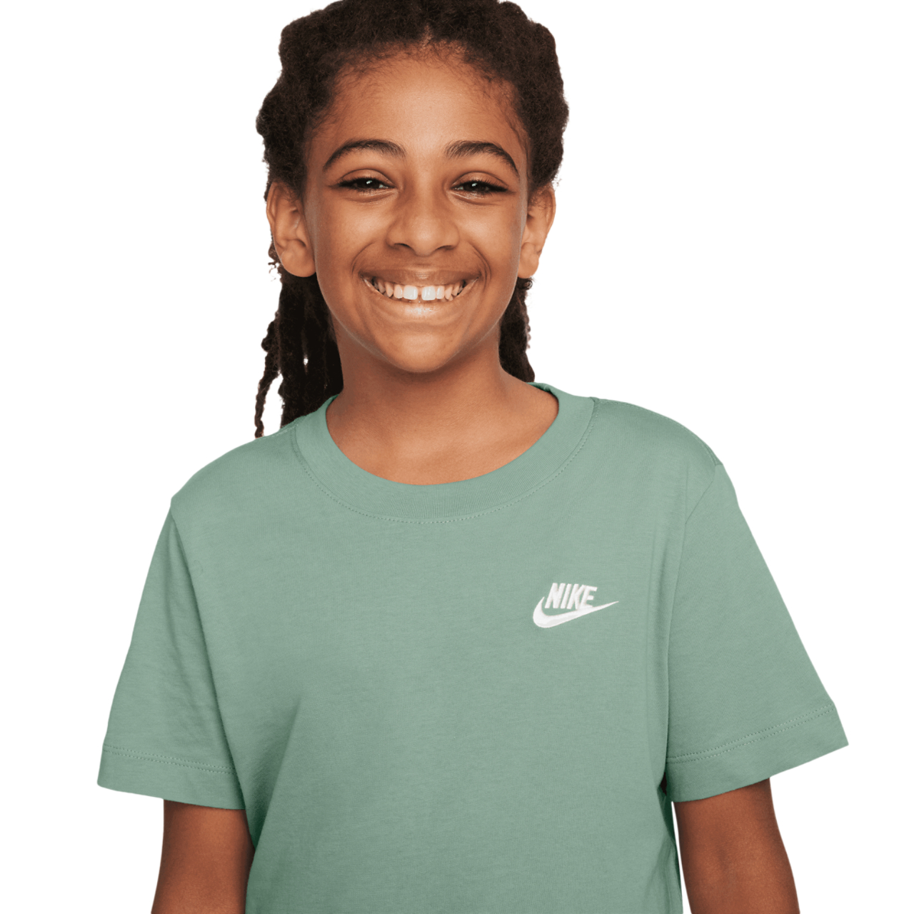Nike NSW EMB Futura T-Shirt Image 3 of 3. Tap to open photo gallery.