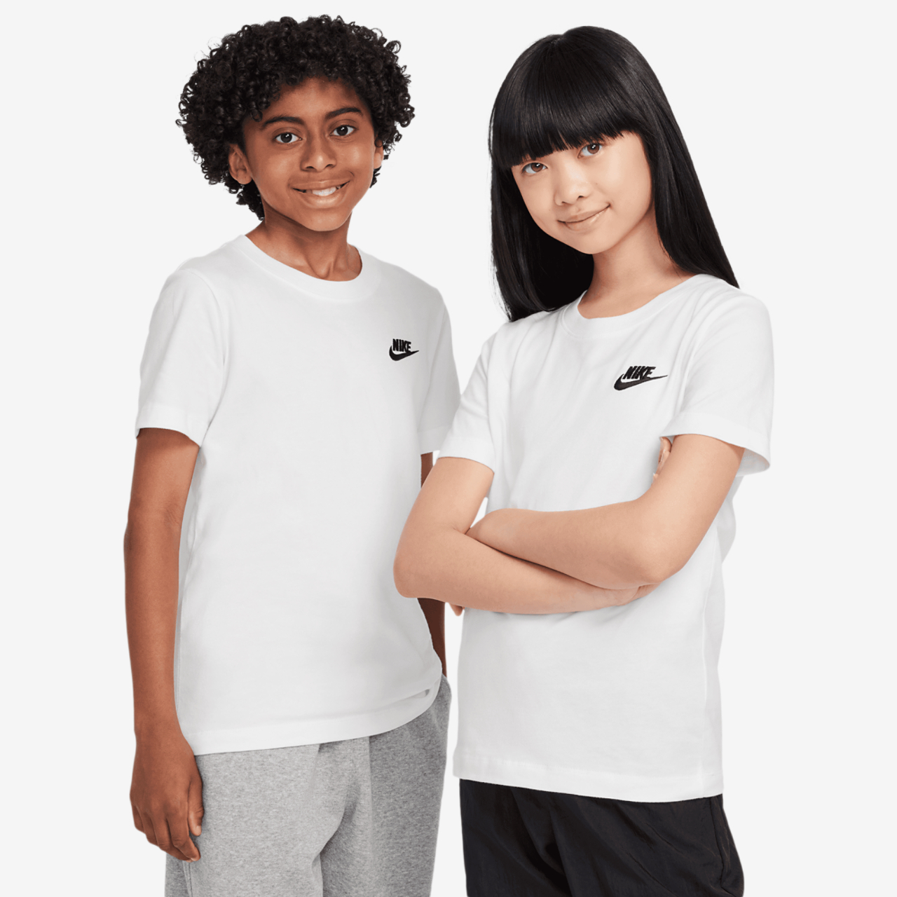 Nike NSW EMB Futura T-Shirt Image 1 of 6. Tap to open photo gallery.