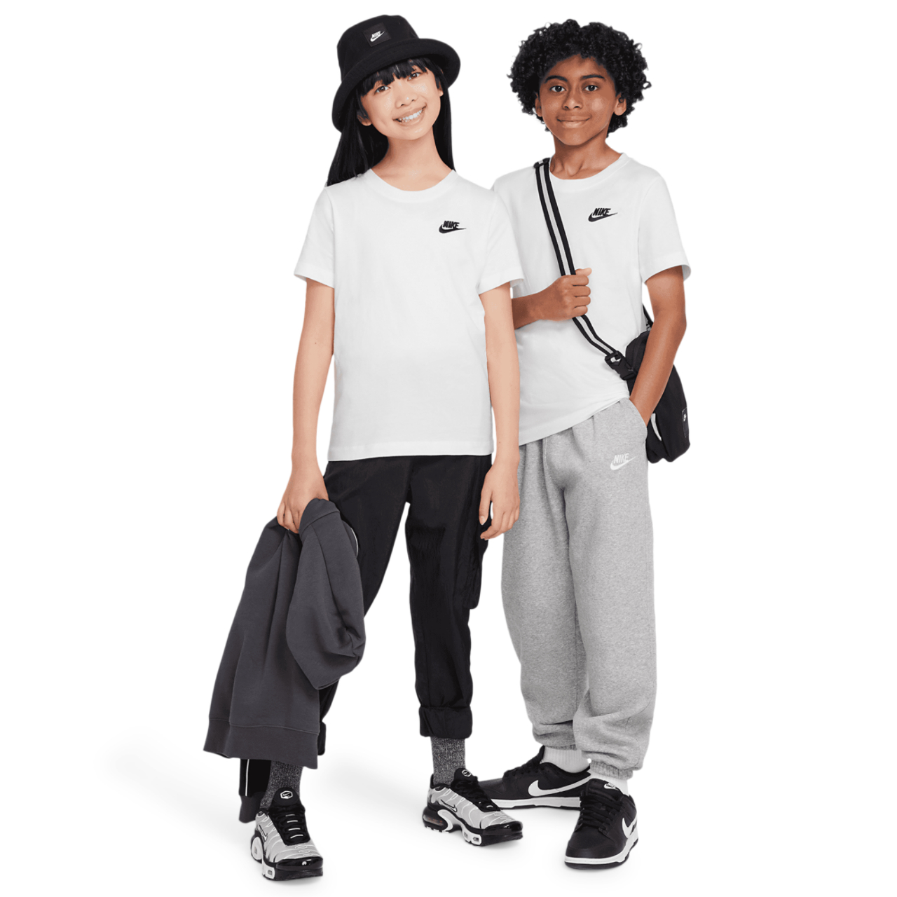 Nike NSW EMB Futura T-Shirt Image 4 of 6. Tap to open photo gallery.
