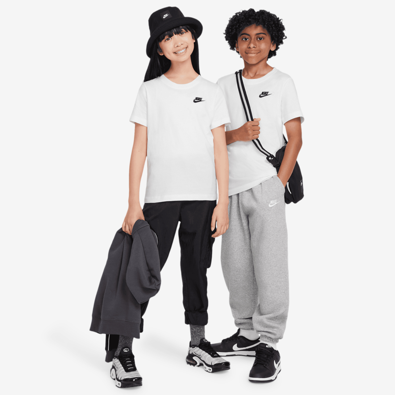 Nike NSW EMB Futura T-Shirt Image 4 of 6. Tap to open photo gallery.