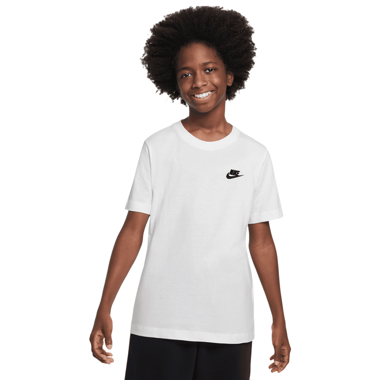 Nike NSW EMB Futura T-Shirt Image 5 of 6. Tap to open photo gallery.