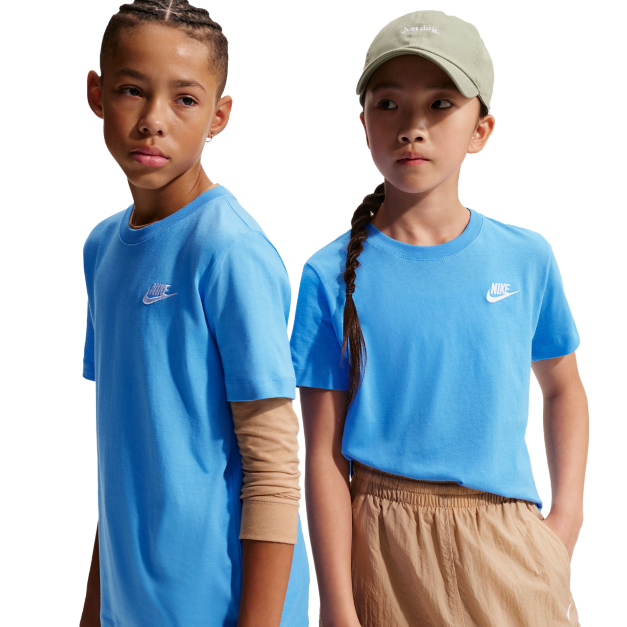 Nike NSW EMB Futura T-Shirt Image 1 of 2. Tap to open photo gallery.
