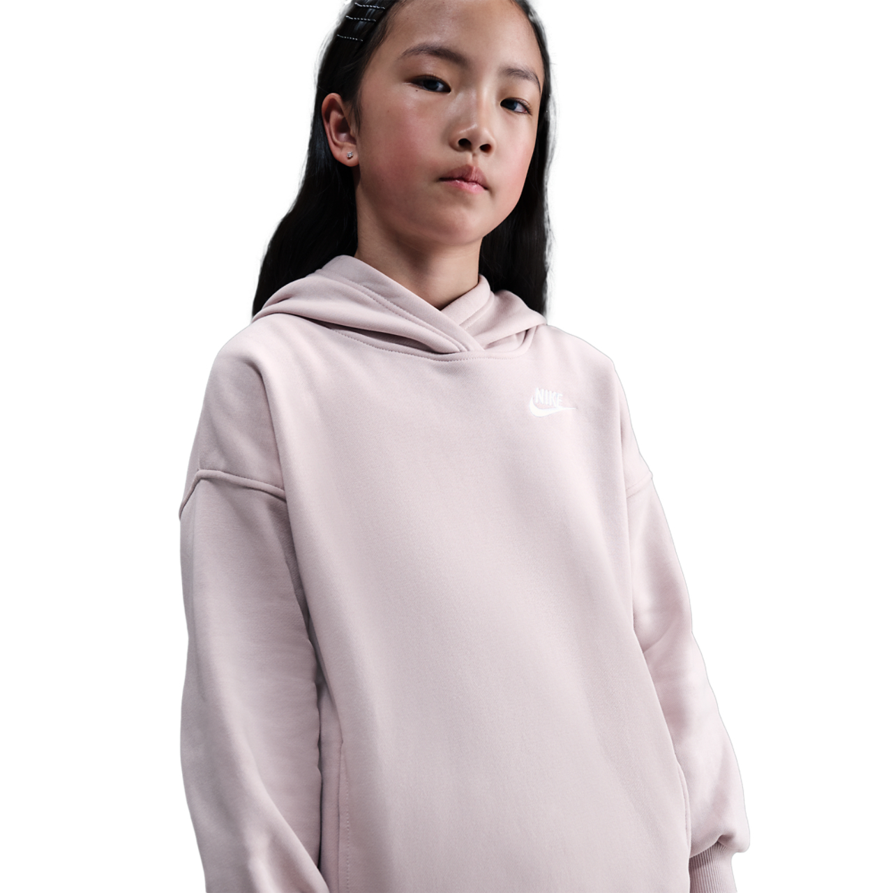 Nike NSW Club Fleece Oversized PO Hoodie Image 2 of 7. Tap to open photo gallery.