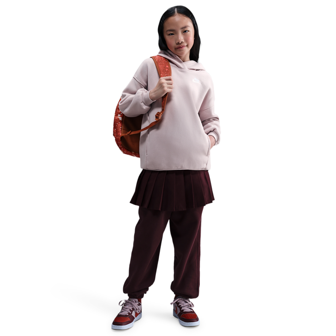 Nike NSW Club Fleece Oversized PO Hoodie Image 6 of 7. Tap to open photo gallery.