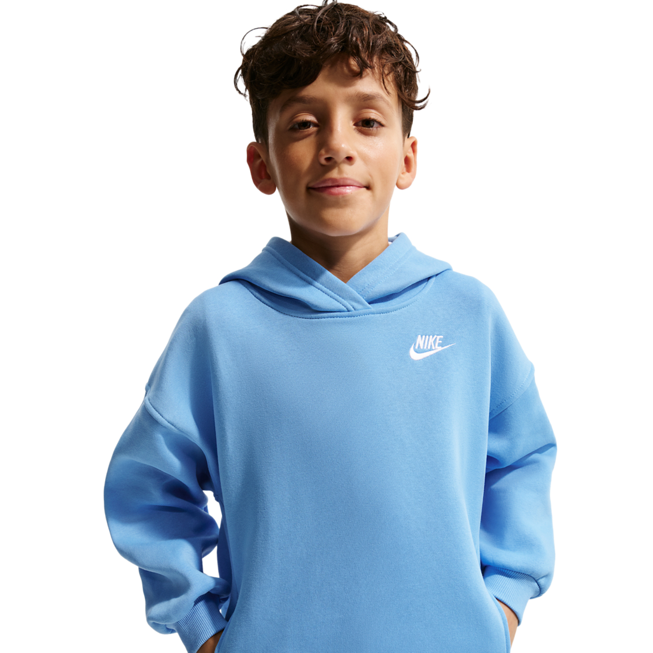 Nike NSW Club Fleece Oversized PO Hoodie Image 1 of 5. Tap to open photo gallery.