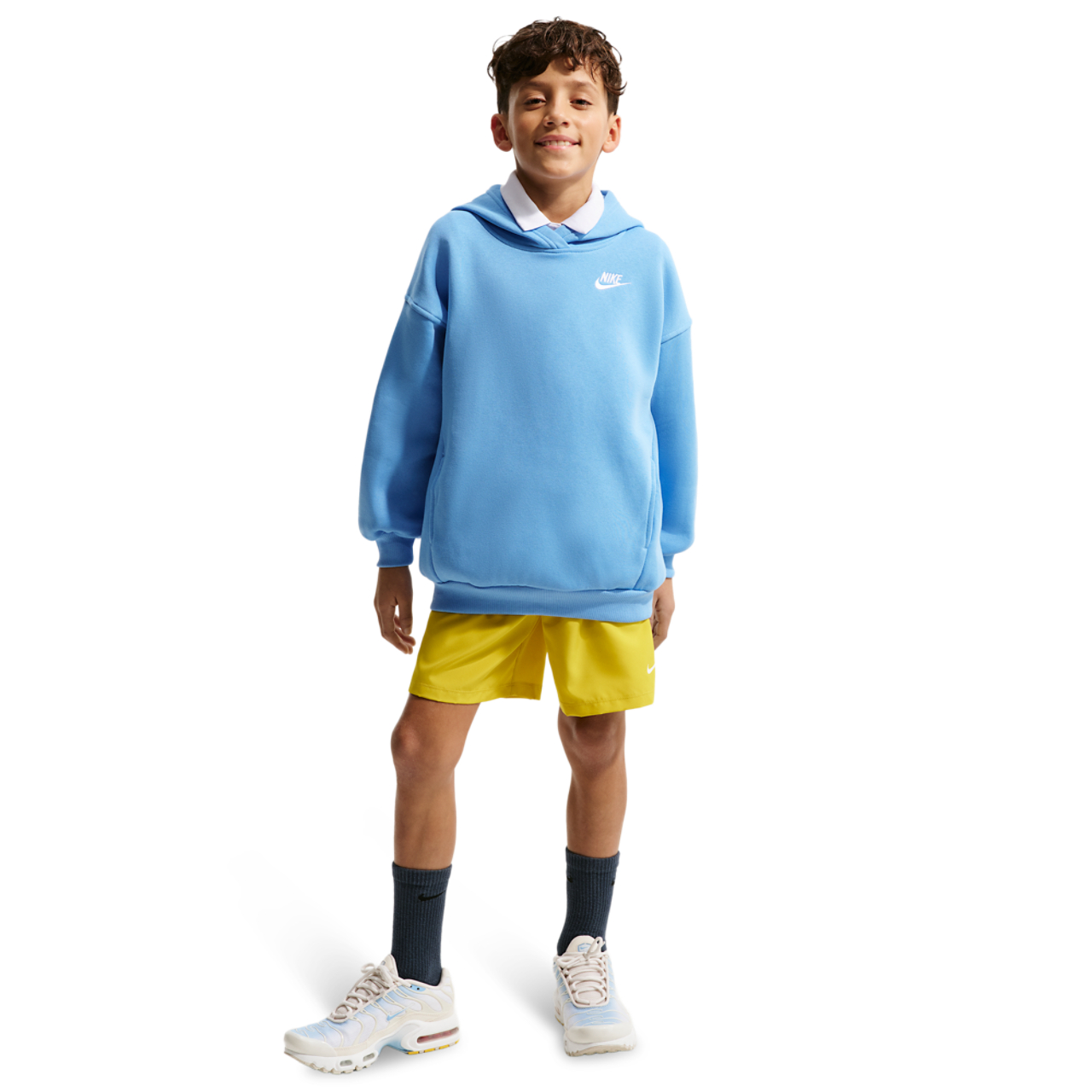 Nike NSW Club Fleece Oversized PO Hoodie Image 4 of 5. Tap to open photo gallery.