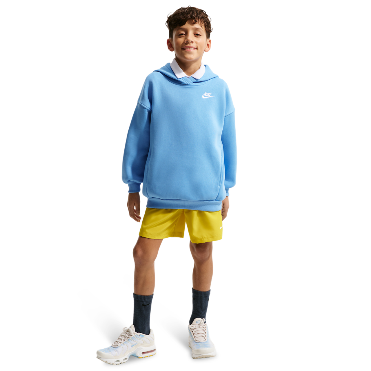 Nike NSW Club Fleece Oversized PO Hoodie Image 4 of 5. Tap to open photo gallery.