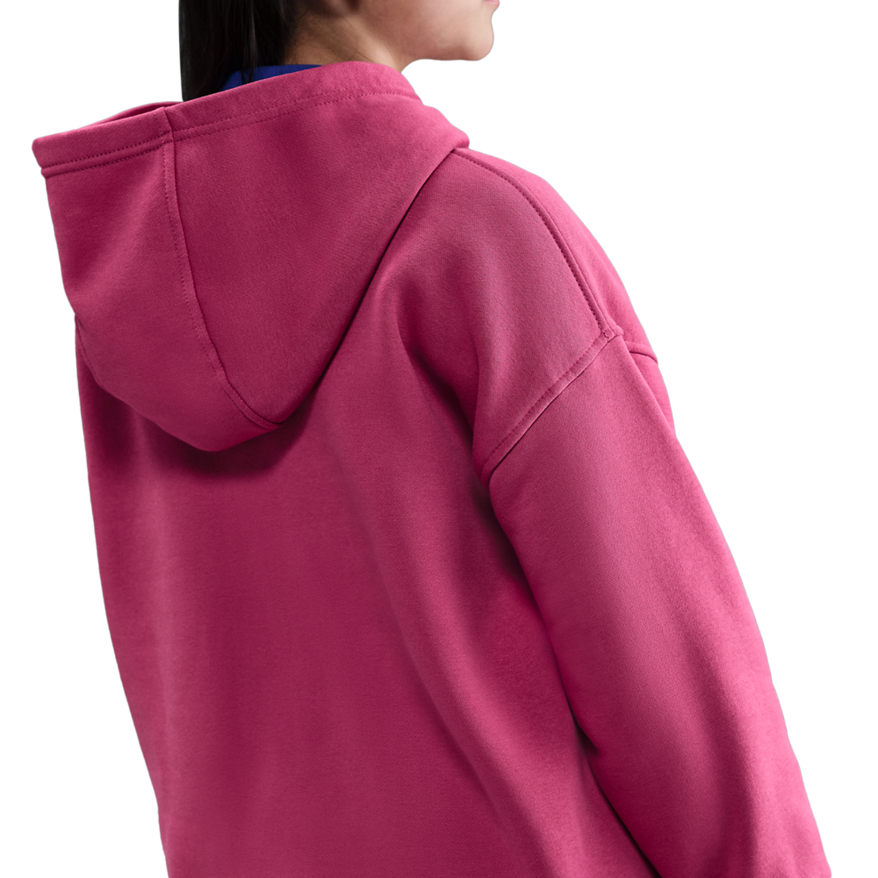 Nike NSW Club Fleece Oversized PO Hoodie Image 2 of 7. Tap to open photo gallery.