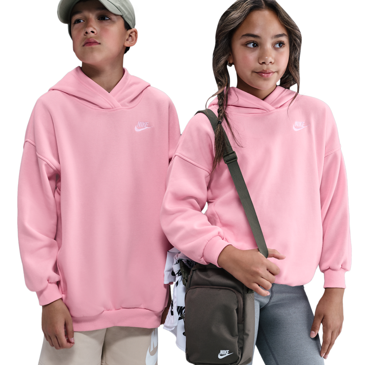 Nike NSW Club Fleece Oversized PO Hoodie Image 1 of 7. Tap to open photo gallery.