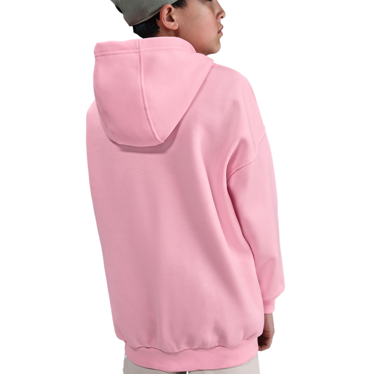 Nike NSW Club Fleece Oversized PO Hoodie Image 2 of 7. Tap to open photo gallery.