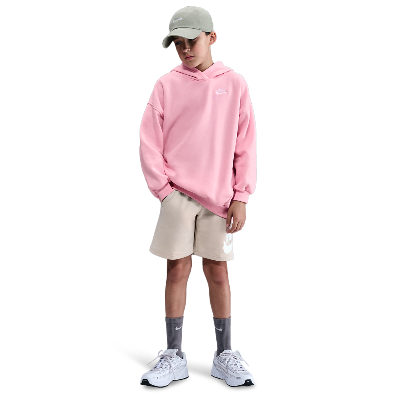 Nike NSW Club Fleece Oversized PO Hoodie Image 7 of 7. Tap to open photo gallery.