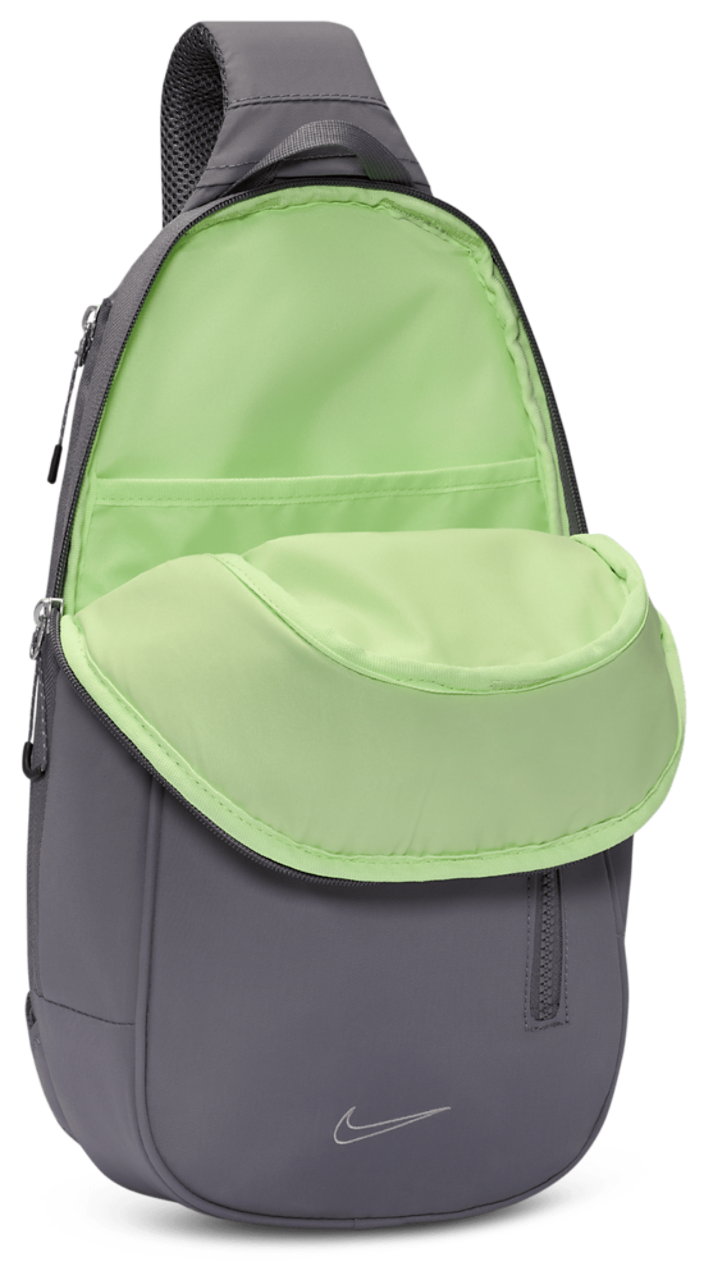 Nike gray × neon green sling bag Nike NSW Commute Sling Bag - Adult | Foot Locker