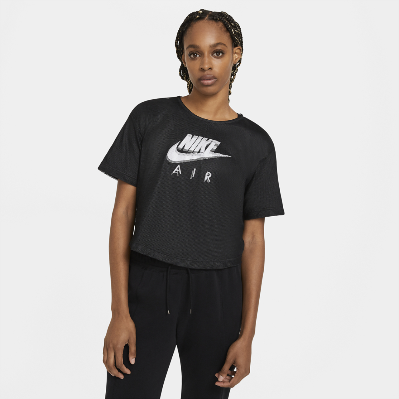 Nike Air S/S Mesh Top Image 1 of 3. Tap to open photo gallery.