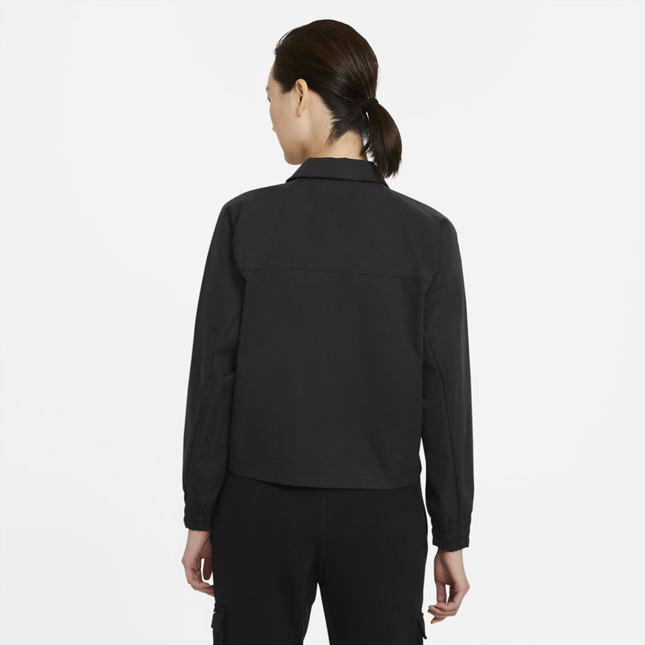 Nike Swoosh Woven Jacket Image 2 of 2. Tap to open photo gallery.