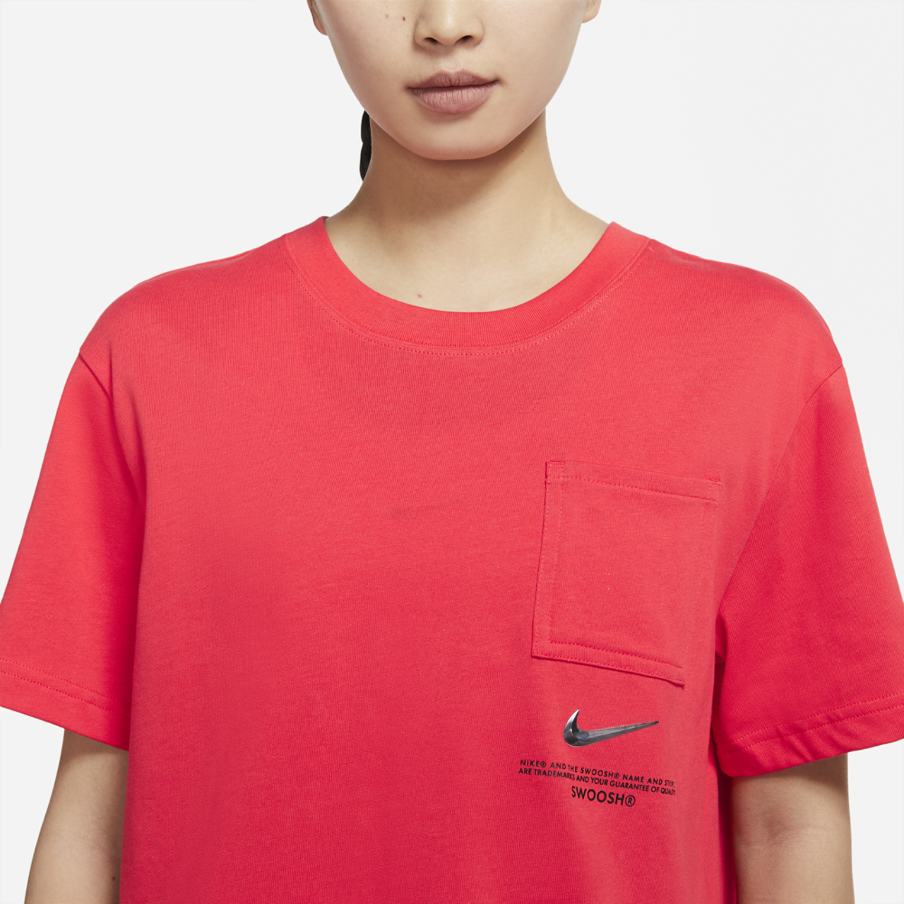 Nike Swoosh Short Sleeve Top Image 4 of 4. Tap to open photo gallery.