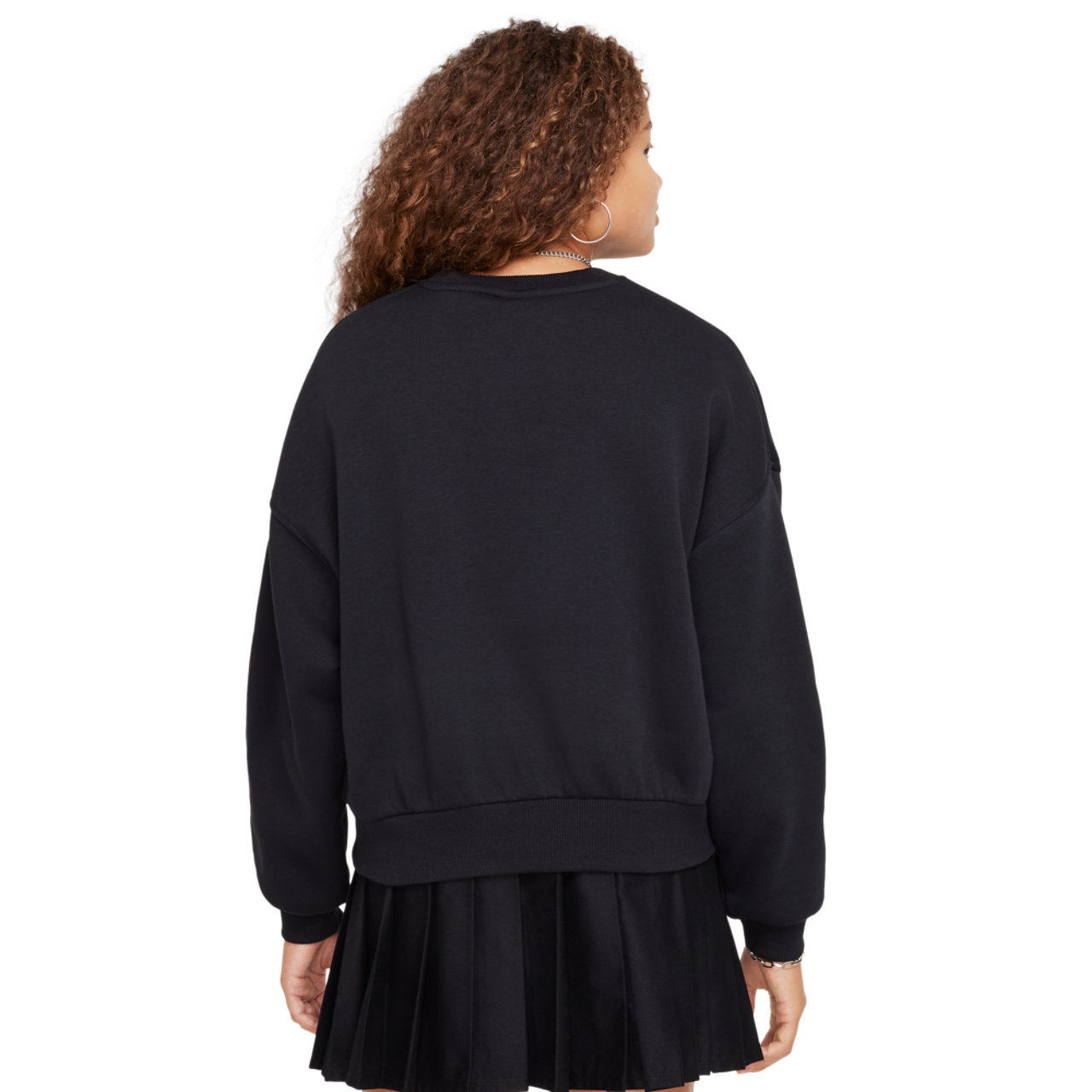 Nike NSW Club Fleece Boxy Crew LBR Image 2 of 4. Tap to open photo gallery.