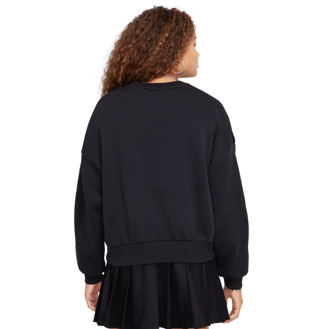 Nike NSW Club Fleece Boxy Crew LBR Image 2 of 4. Tap to open photo gallery.