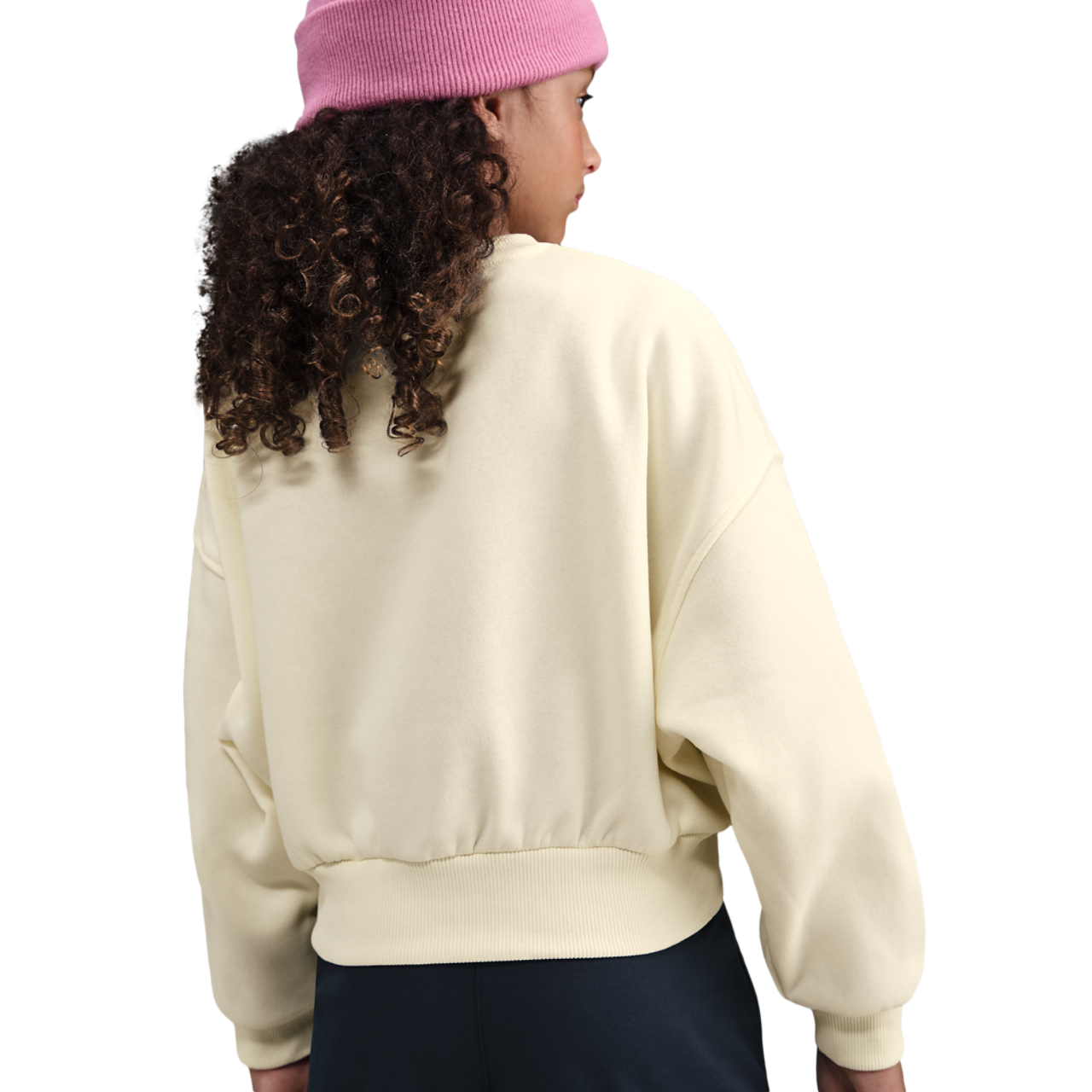 Nike NSW Club Fleece Boxy Crew LBR Image 2 of 4. Tap to open photo gallery.