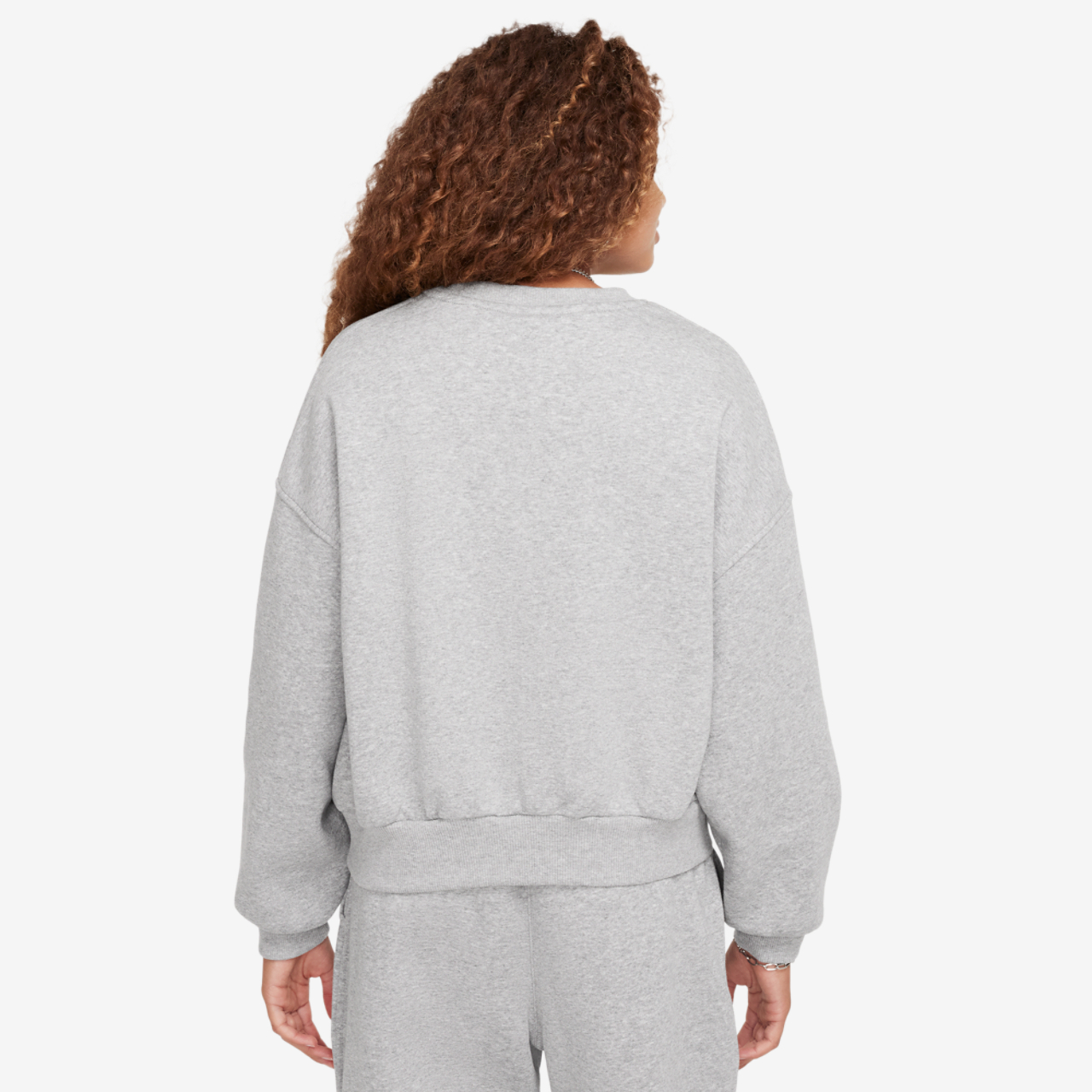 Nike NSW Club Fleece Boxy Crew LBR Image 2 of 4. Tap to open photo gallery.