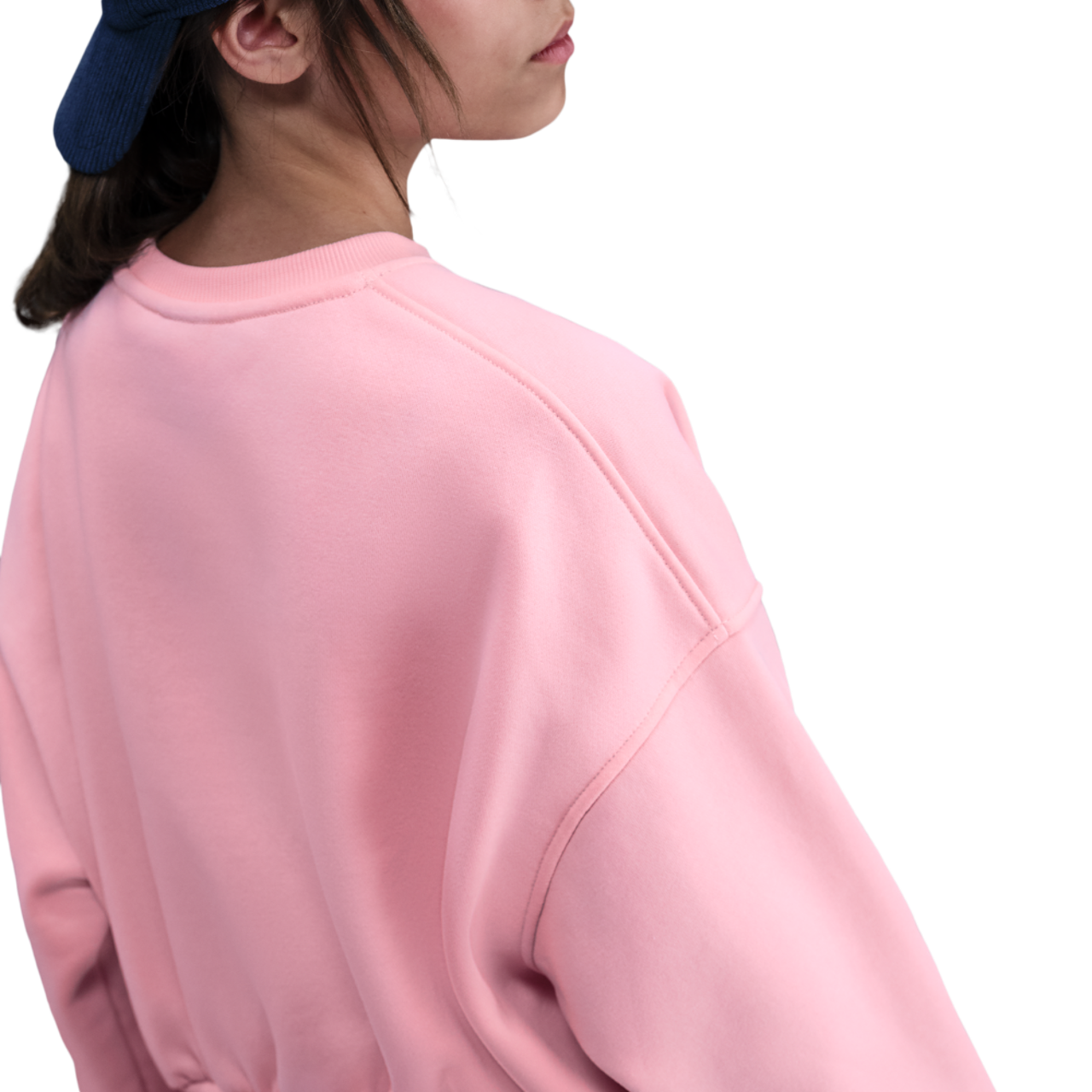 Nike NSW Club Fleece Boxy Crew LBR Image 2 of 4. Tap to open photo gallery.