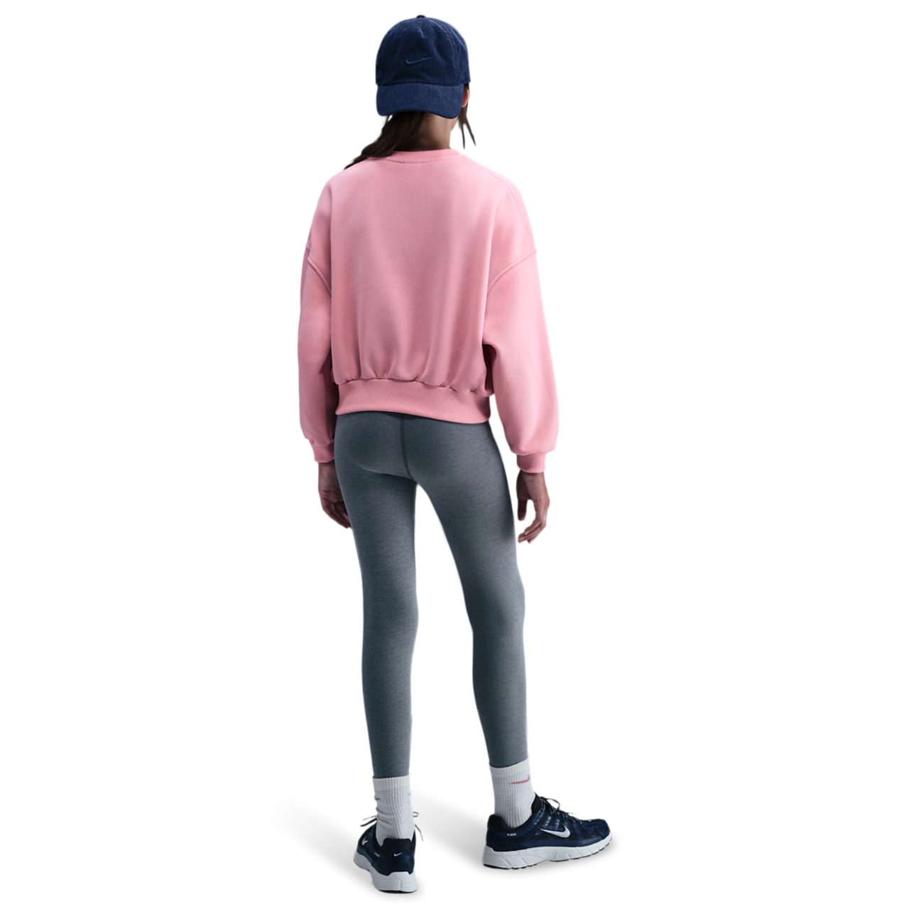 Nike NSW Club Fleece Boxy Crew LBR Image 4 of 4. Tap to open photo gallery.