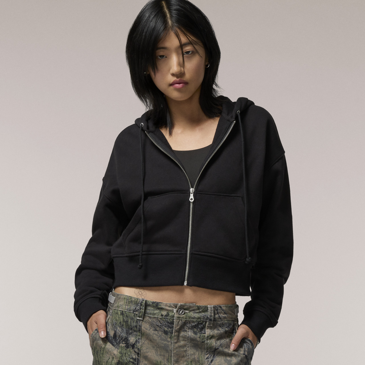Cozi Pherin French Terry  Full-Zip Jacket Image 1 of 6. Tap to open photo gallery.