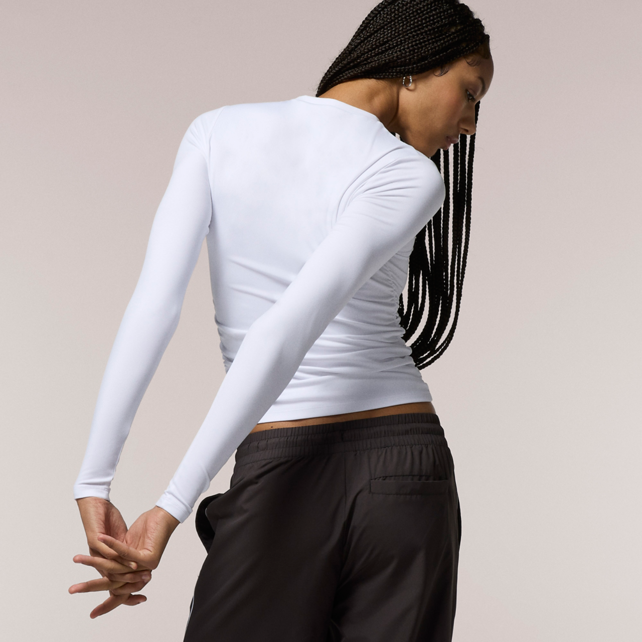 Cozi Ruched Smoothing Top Image 2 of 5. Tap to open photo gallery.