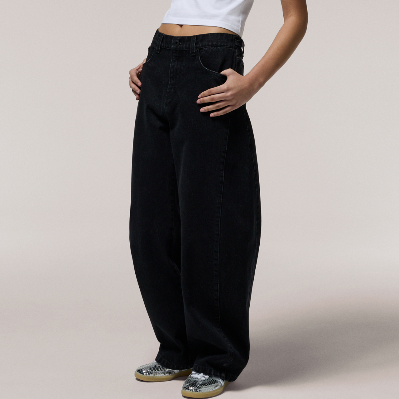 Cozi Denim Barrel Pants - Women's | Foot Locker