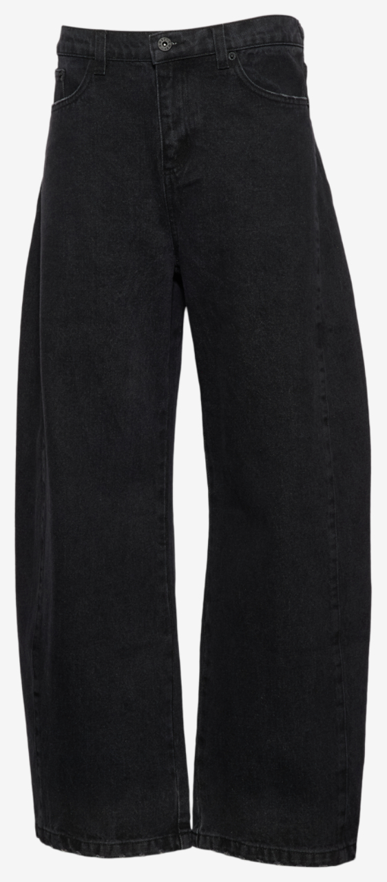 Cozi Denim Barrel Pants Image 5 of 9. Tap to open photo gallery.