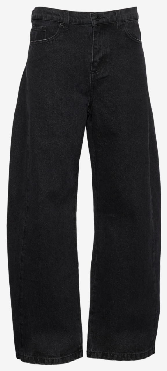 Cozi Denim Barrel Pants Image 6 of 9. Tap to open photo gallery.
