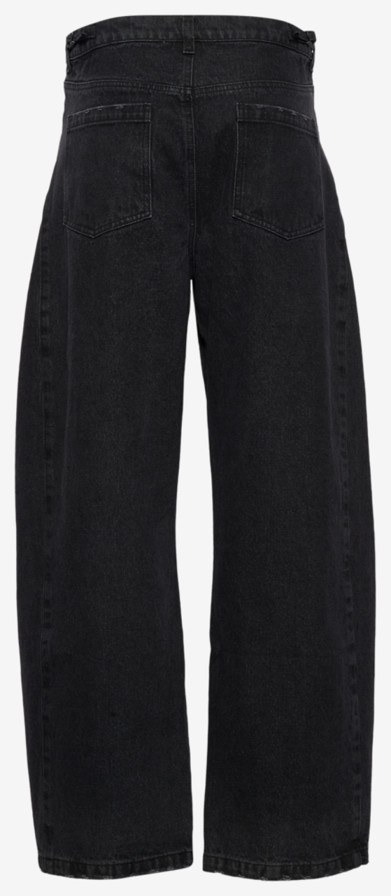 Cozi Denim Barrel Pants Image 7 of 9. Tap to open photo gallery.