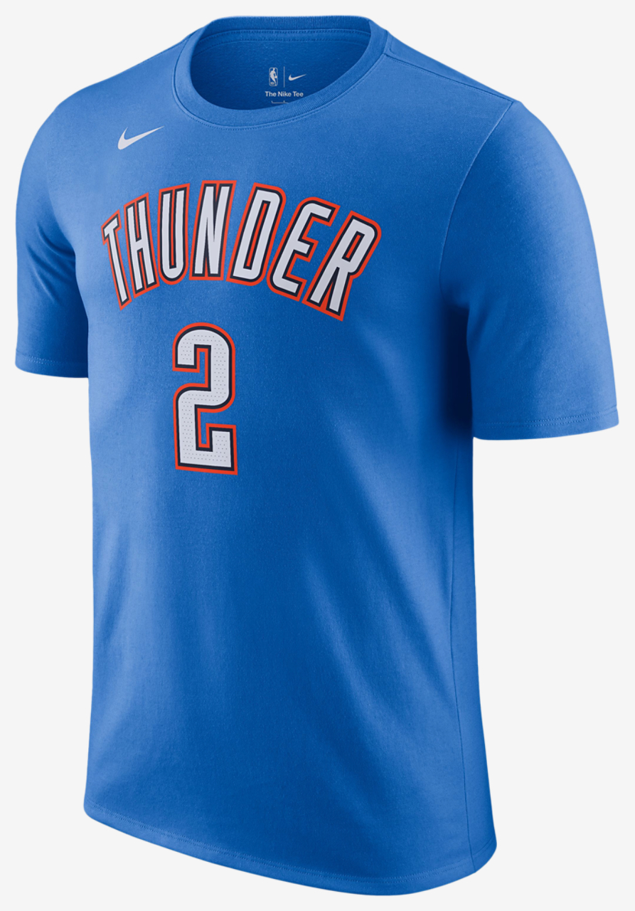 Nike Thunder Name & Number T-Shirt Image 1 of 2. Tap to open photo gallery.
