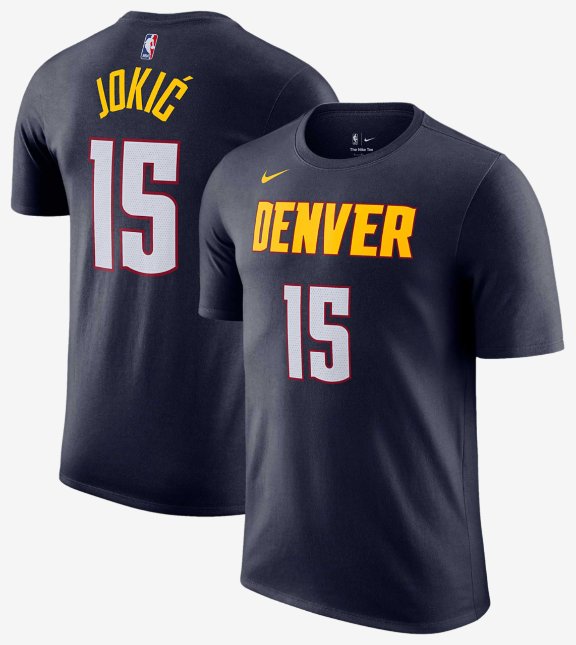 Nike Nuggets Name & Number T-Shirt Image 1 of 3. Tap to open photo gallery.