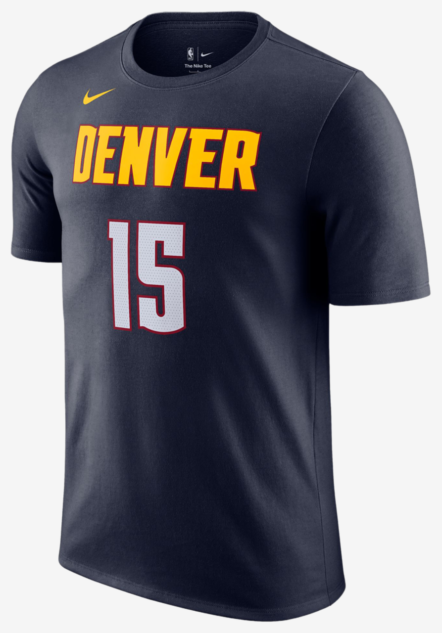 Nike Nuggets Name & Number T-Shirt Image 2 of 3. Tap to open photo gallery.