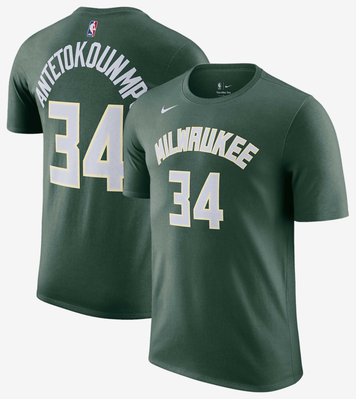 Nike Bucks Name & Number T-Shirt Image 1 of 3. Tap to open photo gallery.