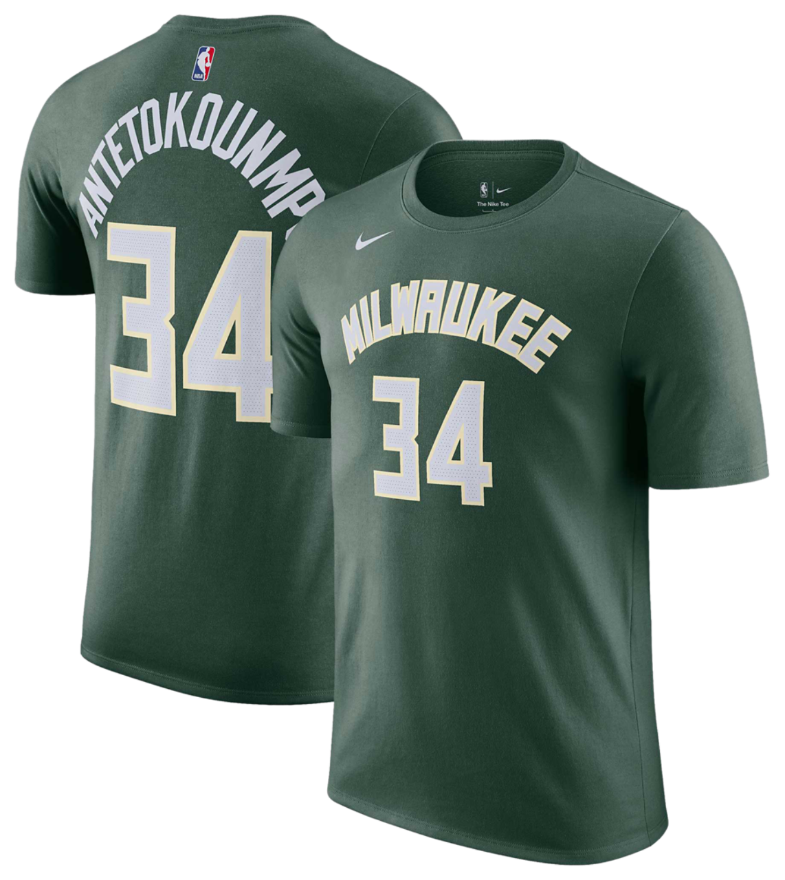 Nike Bucks Name & Number T-Shirt Image 1 of 3. Tap to open photo gallery.