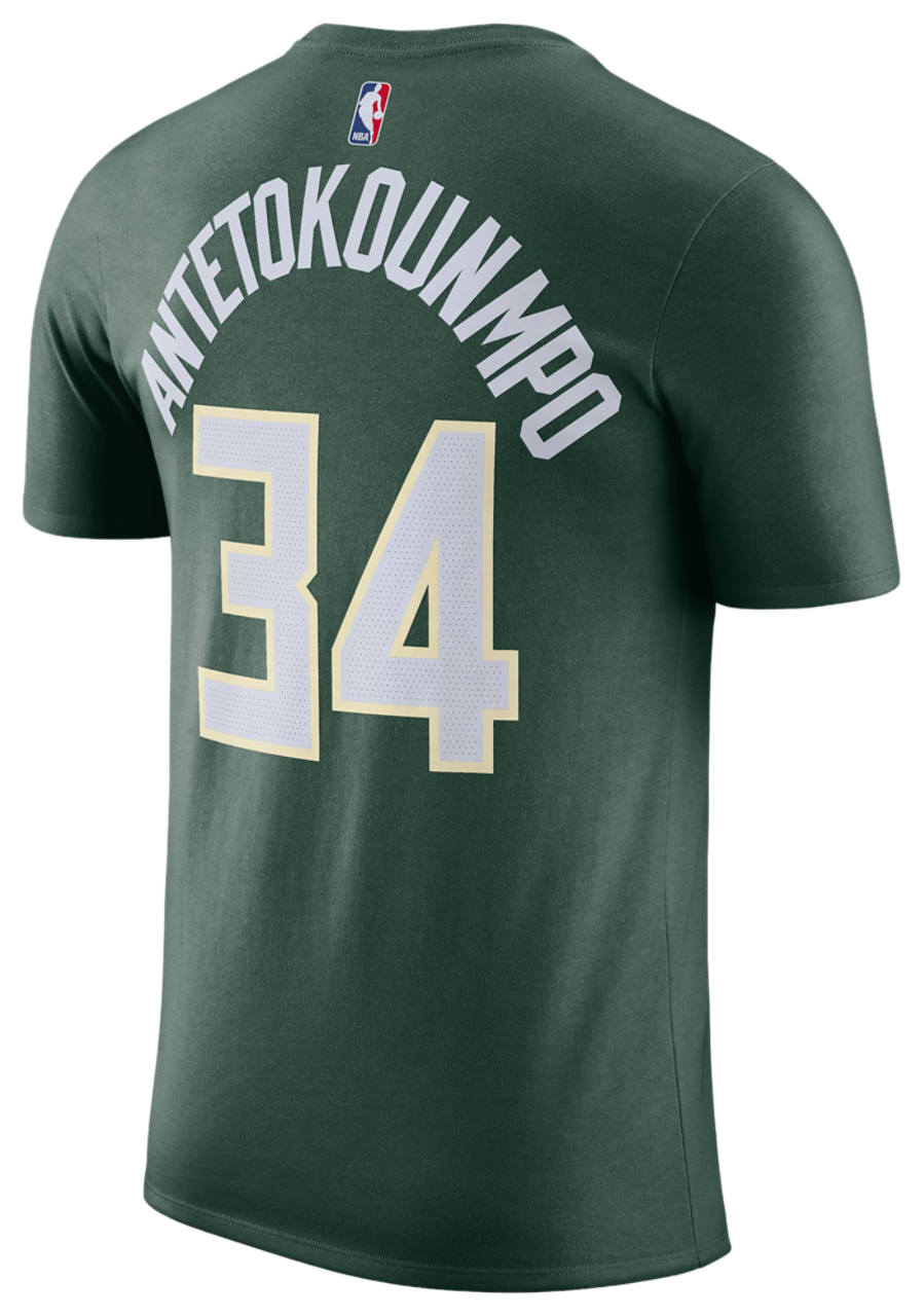 Nike Bucks Name & Number T-Shirt Image 3 of 3. Tap to open photo gallery.
