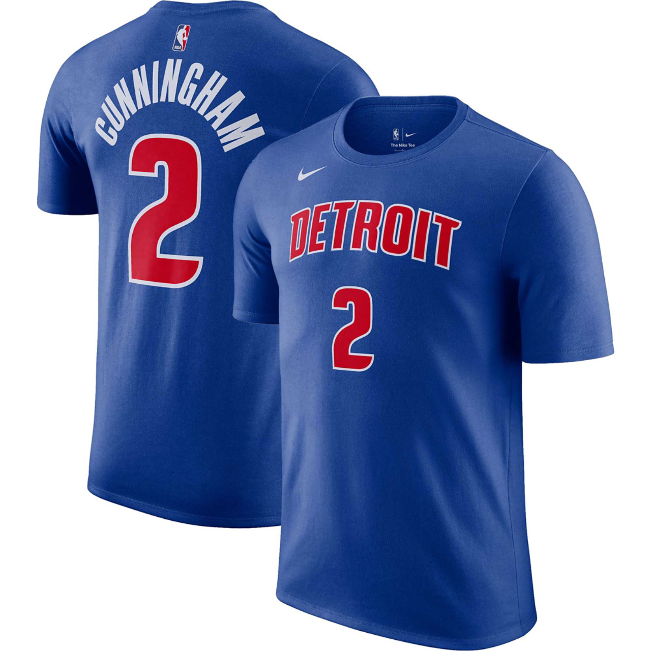 Nike Pistons Name & Number T-Shirt Image 1 of 3. Tap to open photo gallery.